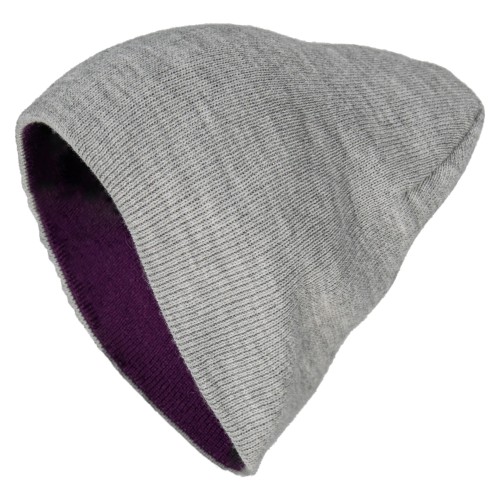 Шапка Brodeks Light Bicolor фиолетовый-серый