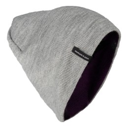 Шапка Brodeks Light Bicolor фиолетовый-серый