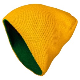 Шапка Brodeks Light Bicolor зеленый-желтый