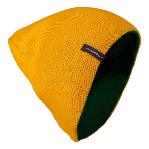 Шапка Brodeks Light Bicolor зеленый-желтый
