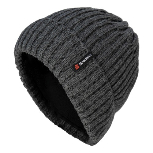 Шапка Brodeks Regular Fleece Lining т.серый