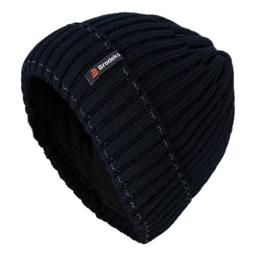 Шапка Brodeks Regular Fleece Lining т.синий