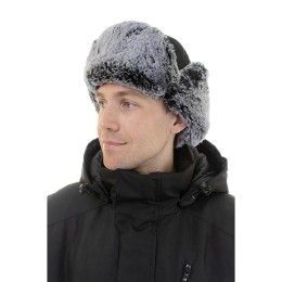 Шапка-ушанка Brodeks KM 109, черная