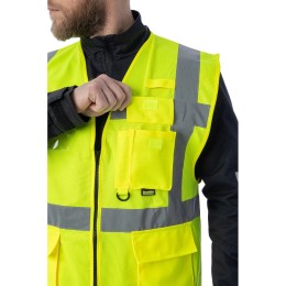 Сигнальный жилет Brodeks KM122, желтый