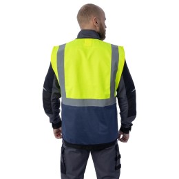 Сигнальный жилет Brodeks KM123, желтый/синий