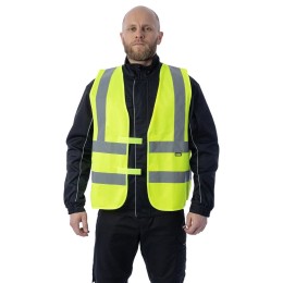 Сигнальный жилет Brodeks KM125, желтый