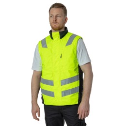 Утепленный мультизащитный жилет Brodeks MW 18-05, желтый/черный