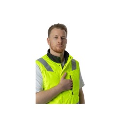 Утепленный мультизащитный жилет Brodeks MW 18-05, желтый/черный