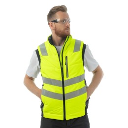 Утепленный жилет Brodeks KW 111, желтый/черный