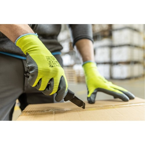 VECHTE Перчатки рабочие с нитриловым покрытием гофрированные (упак.)