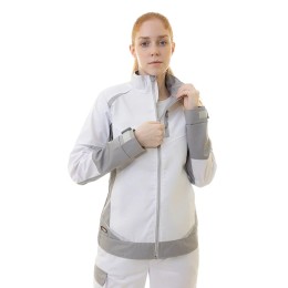 Женская летняя куртка Brodeks KS 228, белый/серый