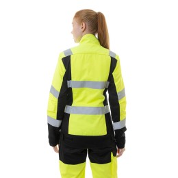 Женская летняя сигнальная куртка Brodeks KS 229, желтый/черный