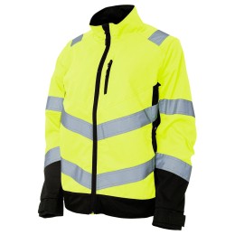 Женская летняя сигнальная куртка Brodeks KS 229, желтый/черный