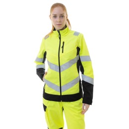 Женская летняя сигнальная куртка Brodeks KS 229, желтый/черный