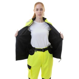 Женская летняя сигнальная куртка Brodeks KS 229, желтый/черный