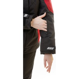Женская зимняя куртка Brodeks KW 208, черный/красный