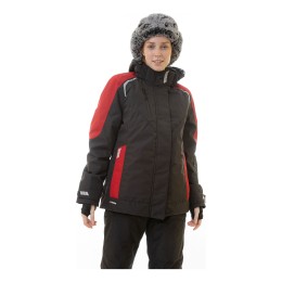 Женская зимняя куртка Brodeks KW 208, черный/красный