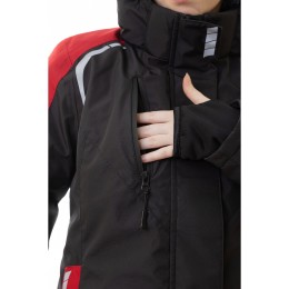 Женская зимняя куртка Brodeks KW 208, черный/красный