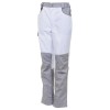 Женские летние брюки Brodeks KS 328, белый/серый