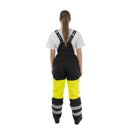 Женские зимние сигнальные брюки Brodeks KW 330, желтый/черный