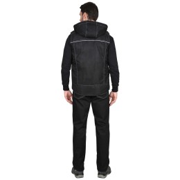 Жилет "АЛЕКС" с капюшоном черный