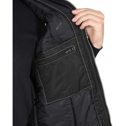 Жилет "АЛЕКС" с капюшоном черный