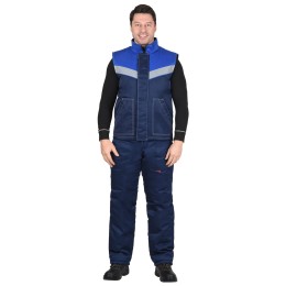 Жилет "СИРИУС-Навигатор" зимн. синий с васильк.