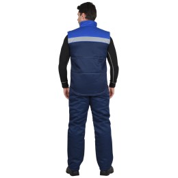 Жилет "СИРИУС-Навигатор" зимн. синий с васильк.