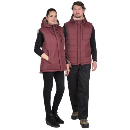 Жилет "ЗОДИАК" бордовый (на флисе)