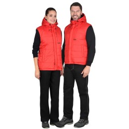 Жилет "Зодиак" красный на флисе