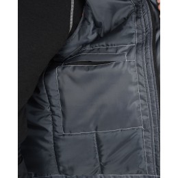 Жилет СИРИУС-ФАВОРИТ с капюшоном темно-серый с серым