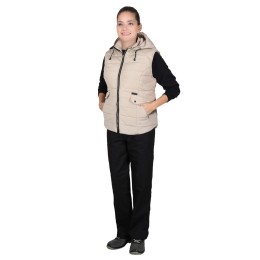Жилет СИРИУС-УЛЬТРА бежевый, подкладка флис