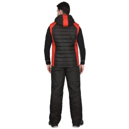 Жилет СИРИУС-УРБАН утепленный с капюшоном черный с красным