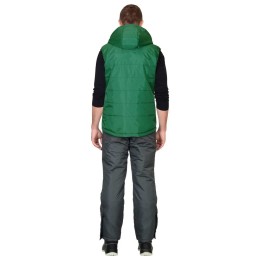 Жилет СИРИУС-ЗОДИАК зеленый (на подкладке флис желтый)