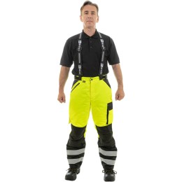 Зимние сигнальные брюки Brodeks KW 308, черный/желтый