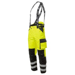 Зимние сигнальные брюки Brodeks KW 308, черный/желтый