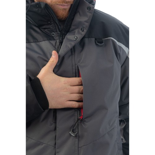 Зимняя куртка Brodeks KW 231, серый/черный