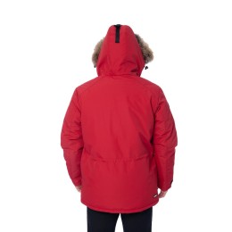 Зимняя куртка-парка Brodeks KW 204, красный с опушкой