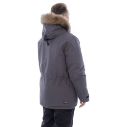 Зимняя куртка-парка Brodeks KW 204, серый с опушкой