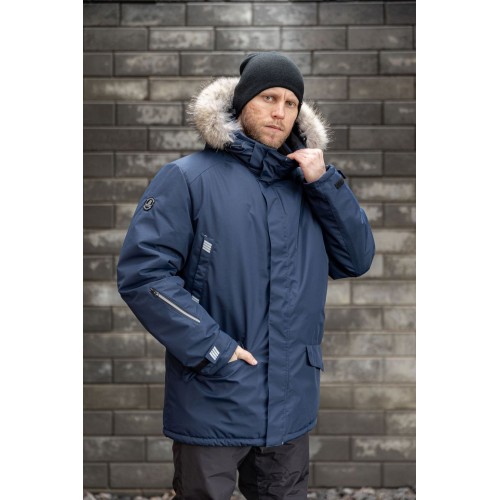 Зимняя куртка-парка Brodeks KW 204, синий 