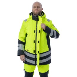 Зимняя мультизащитная куртка-парка Brodeks MW 29-83В, желтый/черный