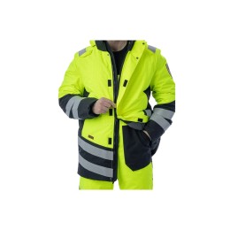 Зимняя мультизащитная куртка-парка Brodeks MW 29-83В, желтый/черный