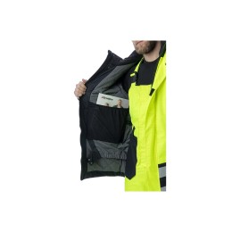 Зимняя мультизащитная куртка-парка Brodeks MW 29-83В, желтый/черный