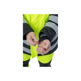 Зимняя мультизащитная куртка-парка Brodeks MW 29-83В, желтый/черный