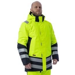Зимняя мультизащитная куртка-парка Brodeks MW 29-83В, желтый/черный
