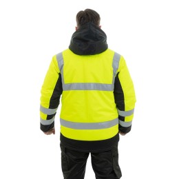 Зимняя сигнальная куртка Brodeks KW 216, желтый/черный
