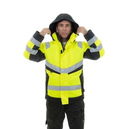 Зимняя сигнальная куртка Brodeks KW 216, желтый/черный