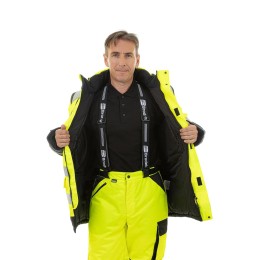 Зимняя сигнальная куртка-парка Brodeks KW 217, желтый/черный